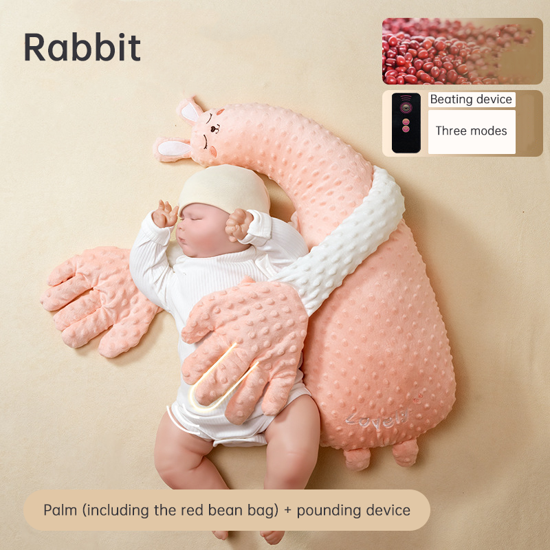 Babycare Soothing Sleep Aid: Anti-Moros Reflex Pillow and Patting Toy